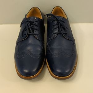 Cole Haan Grand OS shoes in blue leather